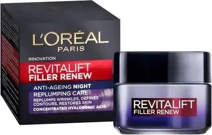 L’Oreal Revitalift Filler Renew Нощен крем за лице против бръчки 50 мл