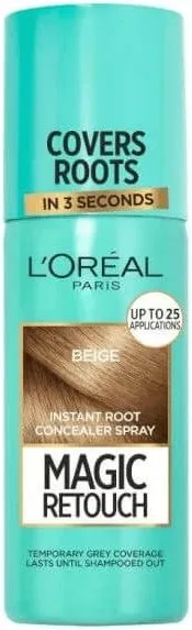 L’Oreal Magic Retouch Спрей за прикриване на бели корени 4 Beige 75 мл