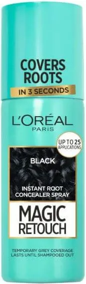 L’Oreal Magic Retouch Спрей за прикриване на бели корени 1 Black 75 мл