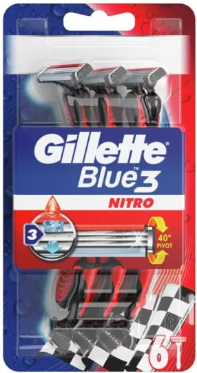 Gillette Blue 3 Nitro Еднократна самобръсначка х6 бр