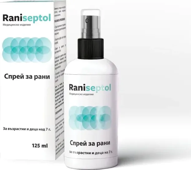 NaturProdukt Raniseptol Спрей за рани с нано сребро и хиалуронова киселина 125 мл