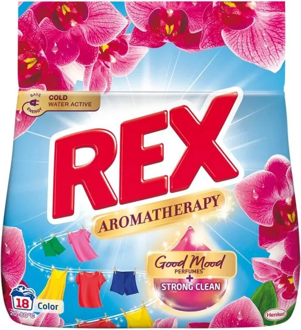 Rex Aromatherapy Color Прах за цветно пране орхидея 990 гр