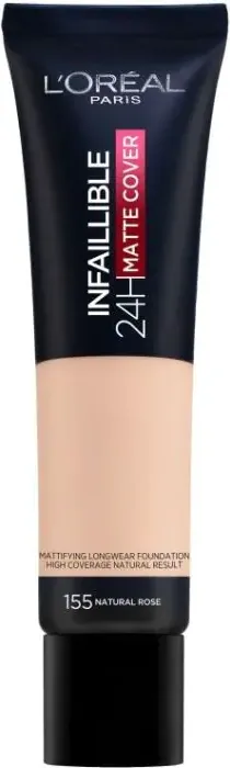 L’Oreal Infallible 24H Matte Cover Дълготраен фон дьо тен с матов ефект SPF18 155 Natural Rose