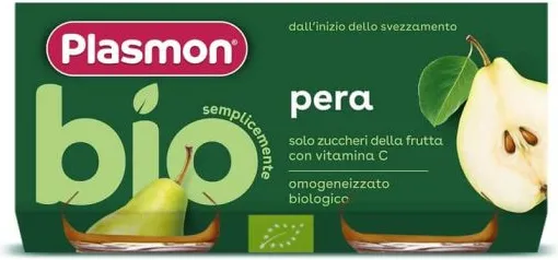 Plasmon Bio Плодово пюре круша за деца 6М+ 80 г х 2 бр