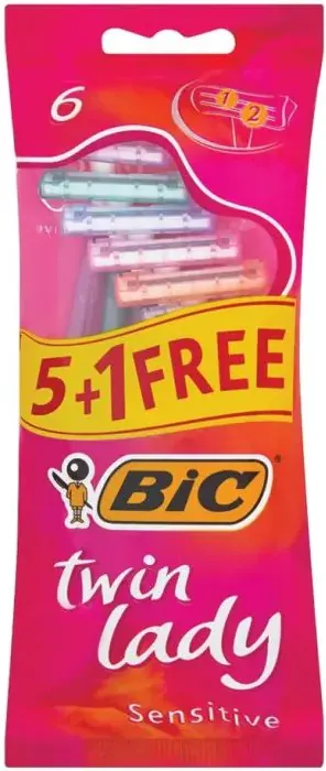 Bic Twin Lady Sensitive Самобръсначка за жени x 5+1 бр