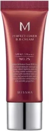 Missha М Perfect Cover BB крем за лице с перфектно покритие SPF42 PA+++ Warm Biege 25 20 мл