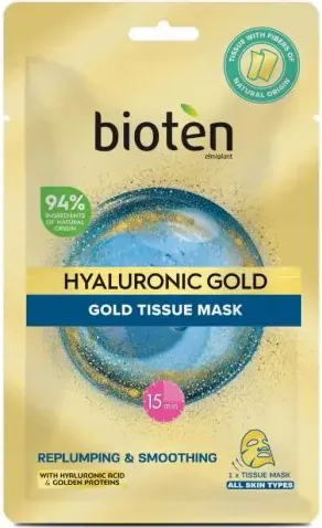 Bioten Hyaluronic Gold Лист маска за лице 25 мл