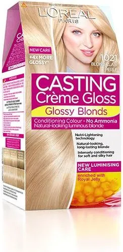 L’Oreal Casting Creme Gloss Боя за коса без амоняк 1021 Pearly Light Blonde