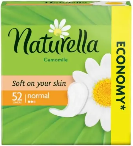 Naturella Camomile Normal Ежедневни дамски превръзки с лайка 52 бр