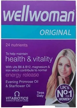 Wellwoman Original Витамини за жени за жизненаост и тонус x 30 капсули Vitabiotics