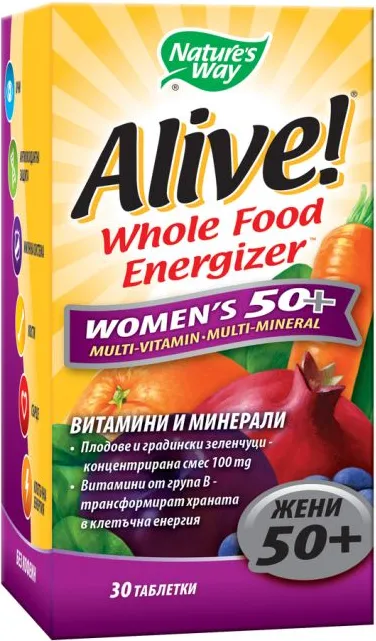 Nature's Way Alive Women's 50+ Алайв мултивитамини за жени 50+ 30 таблетки