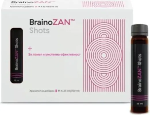 BrainoZan Шотове за сила на ума 25 ml х 14 флакона Valentis