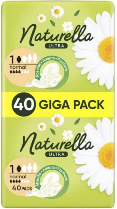 Naturella Ultra Normal Дневни дамски превръзки с лайка х 40 бр