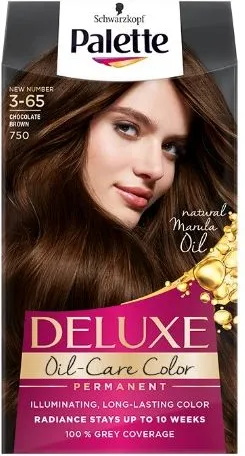 Palette Deluxe 750 (3-65) Chocolate Brown Крем Боя Шоколадово кафяво Schwarzkopf