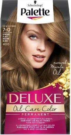 Palette Deluxe 400 (7-0) Medium Blond Крем Боя Умерено русо Schwarzkopf