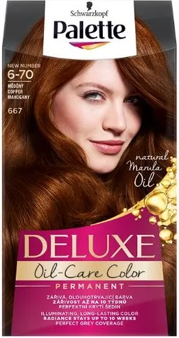 Palette Deluxe 667 (6-70) Copper Mahogany Крем Боя Махагон Schwarzkopf