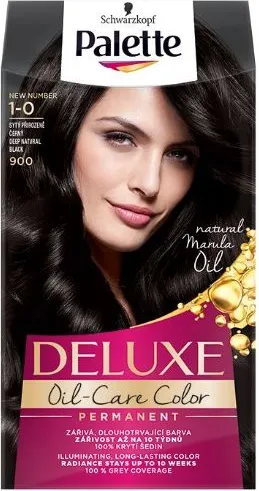 Palette Deluxe 900 (1-0) Deep Natural Black Крем Боя Черно Schwarzkopf