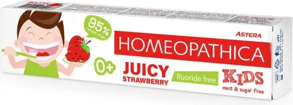 Homeopathica Kids Strawberry Паста за зъби 0+ 50 мл