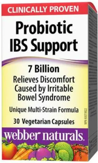 Webber Naturals Probiotic IBS 7 Billion Пробиотик 7 милиарда активни пробиотици 30 капсули