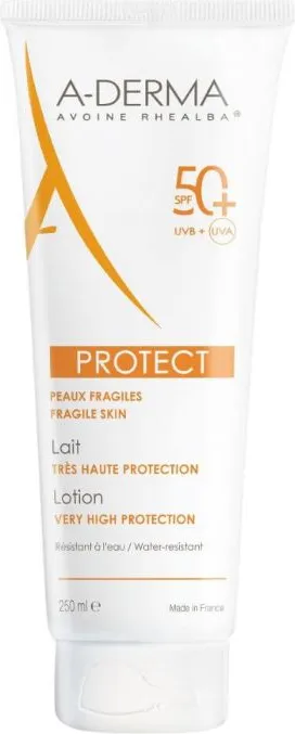 A-Derma Protect Слънцезащитно мляко SPF50+ 250 мл