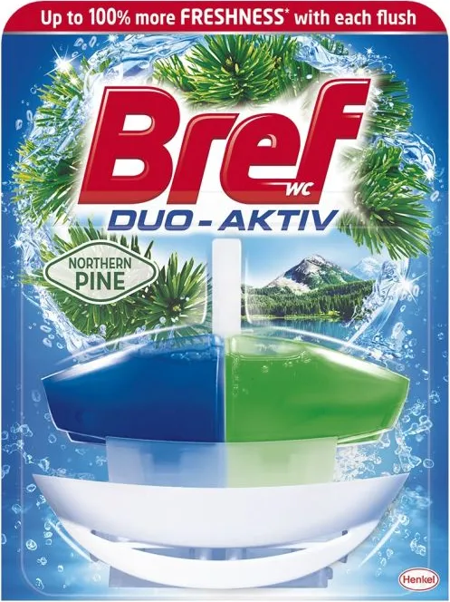 Bref Duo Activ Pine Ароматизатор за тоалетна кошница бор 1 х 50 гр