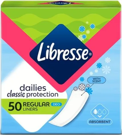 Libresse Classic Protection Regular Deo Ежедневни дамски превръзки 50 бр