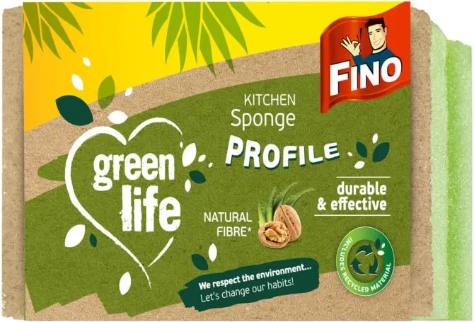 Fino Green Life кухненска гъба с канал 2 бр.