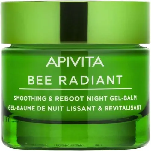 Apivita Bee Radiant Изглаждащ и детоксикиращ нощен гел-балсам 50 мл