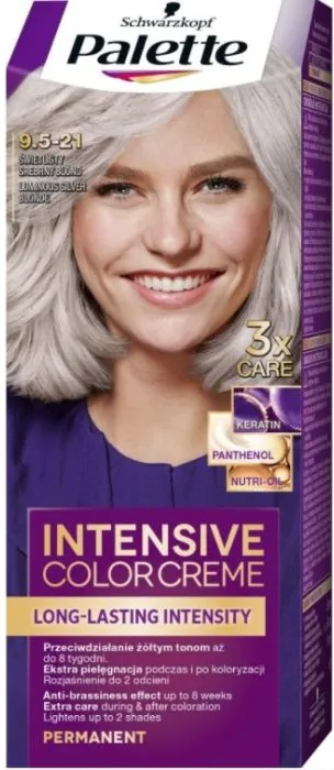 Palette Intensive Color Creme Дълготрайна крем боя за коса 9.5-21 Luminous Silver Blond