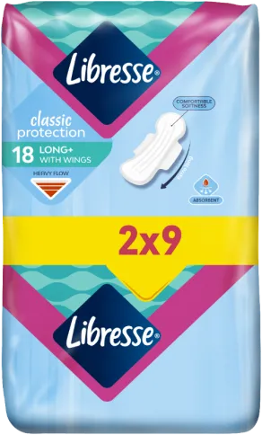 Libresse Classic Protection Long+ Дамски превръзки х18 бр