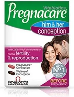 Pregnacare концепция зачеване за него и нея x 30 + 30 таблетки Vitabiotics