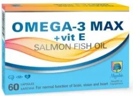 Omega-3 Max + Vit E За сърдечно-съдовата и нервна система х 60 капсули Magnalabs