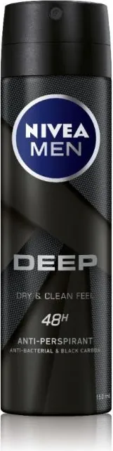 Nivea Men Deep Дезодорант спрей против изпотяване за мъже 150 мл