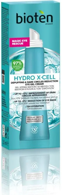 Bioten Hydro X-cell Depuffing&Dark Circles Reduction Eye Gel Cream Хидратиращ околоочен крем 15 мл