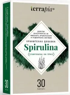 Spirulina Спирулина 30 капсули Terrapia