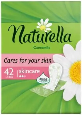 Naturella Camomile Plus Ежедневни дамски превръзки с лайка 42 бр