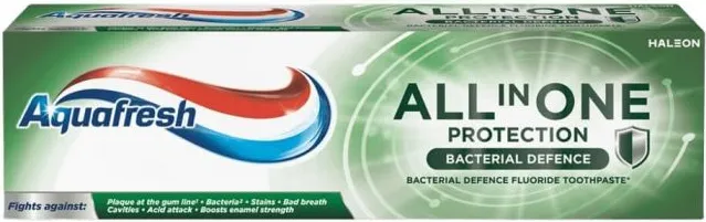 Aquafresh All in One Bacterial Defence Паста за зъби антибактериална 75 мл