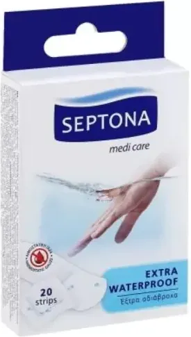 Septona Extra Waterproof Водоустойчив пластир аква протект 20 бр