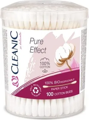 Cleanic Pure Effect Биоразградими клечки за уши х100 бр