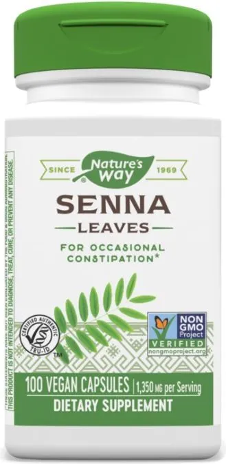 Nature's Way Senna Leaves Лист от Сена при запек 450 мг х100 V капсули