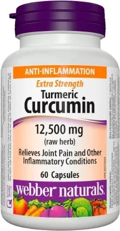 Webber Naturals Turmeric Curcumin Куркумин Супер Концентрат 500 мг x60 капсули