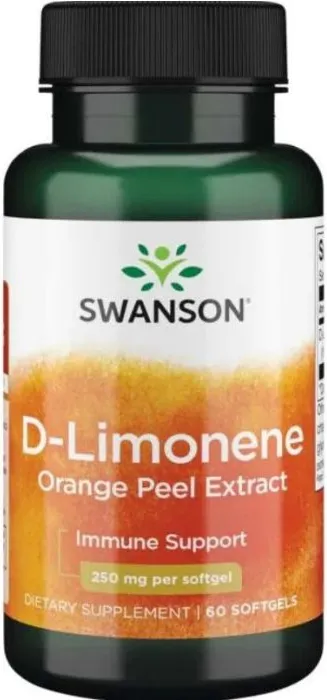 Swanson D-Limonene Д-лимонен Екстракт от Портокалови Кори х60 капсули