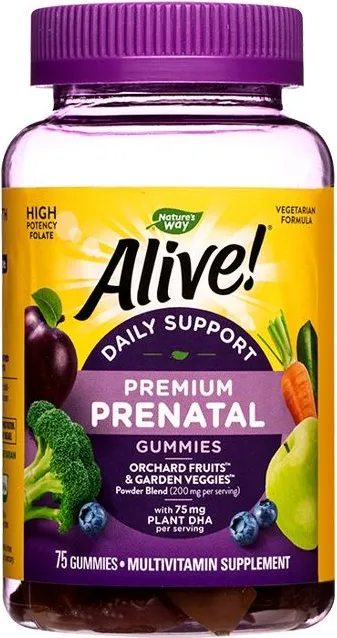 Nature's Way Alive Prenatal Mултивитамини за бременни 75 желирани таблетки