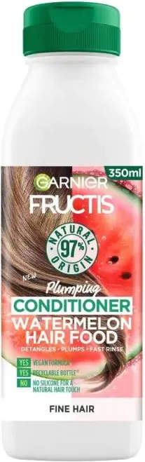 Garnier Fructis  Watermelon Hair Food Уплътняващ балсам за тънка и фина коса с диня 350 мл