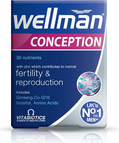 Wellman Conception за фертилност при мъжете x 30 таблетки Vitabiotics