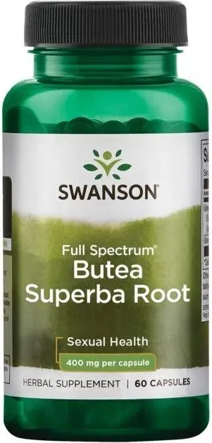 Swanson Full Spectrum Butea Superba Root Пълен спектър корен от Бутеа Суперба 400 мг х 60 капсули