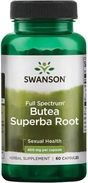 Swanson Full Spectrum Butea Superba Root Пълен спектър корен от Бутеа Суперба 400 мг х 60 капсули