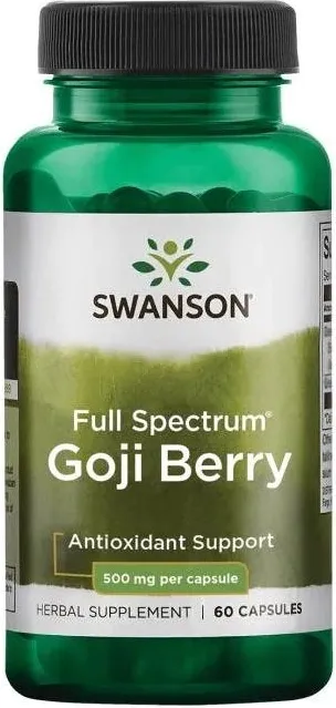 Swanson Goji Berry (Wolfberry) Годжи Бери (лиций) 500 мг х 60 капсули