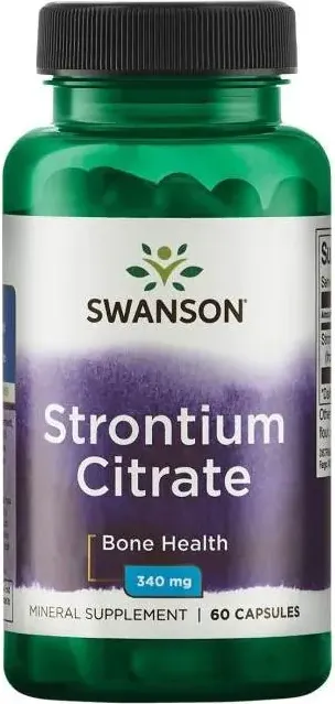 Swanson Strontium Citrate Стронциев цитрат 340 мг х 60 капсули