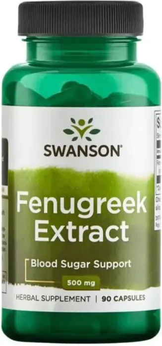 Swanson Fenugreek Extract Екстракт от Сминдух за нормални холестерол и кръвна захар х90 капсули
